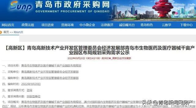 乐动体育青岛高新区规划2大千亩产业园区 具置公布(图4)