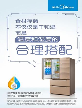 LD乐动 乐动体育食材存储不只控温 美的冰箱温湿精控更保鲜(图2)